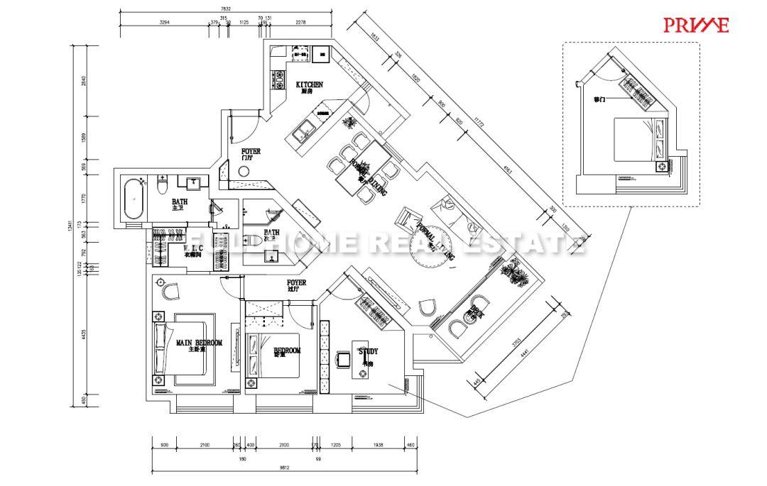 Central Residences - Interior view 8, Shanghai rental property