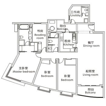Yanlord Garden - Interior view 2, Shanghai rental property