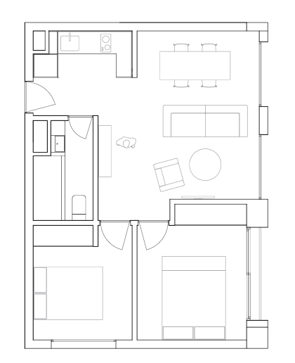 Base Serviced Apartment @Wending - Interior view 2, Shanghai rental property