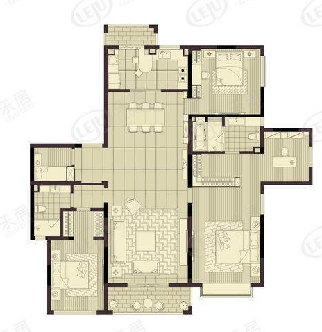 Emerald City - Interior view 15, Shanghai rental property