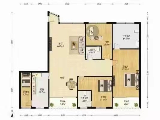 Di Jing Yuan - Interior view 8, Shanghai rental property