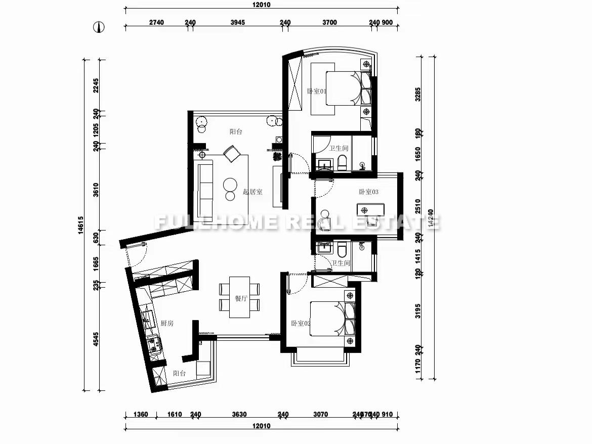 Bu Gao City - Interior view 8, Shanghai rental property