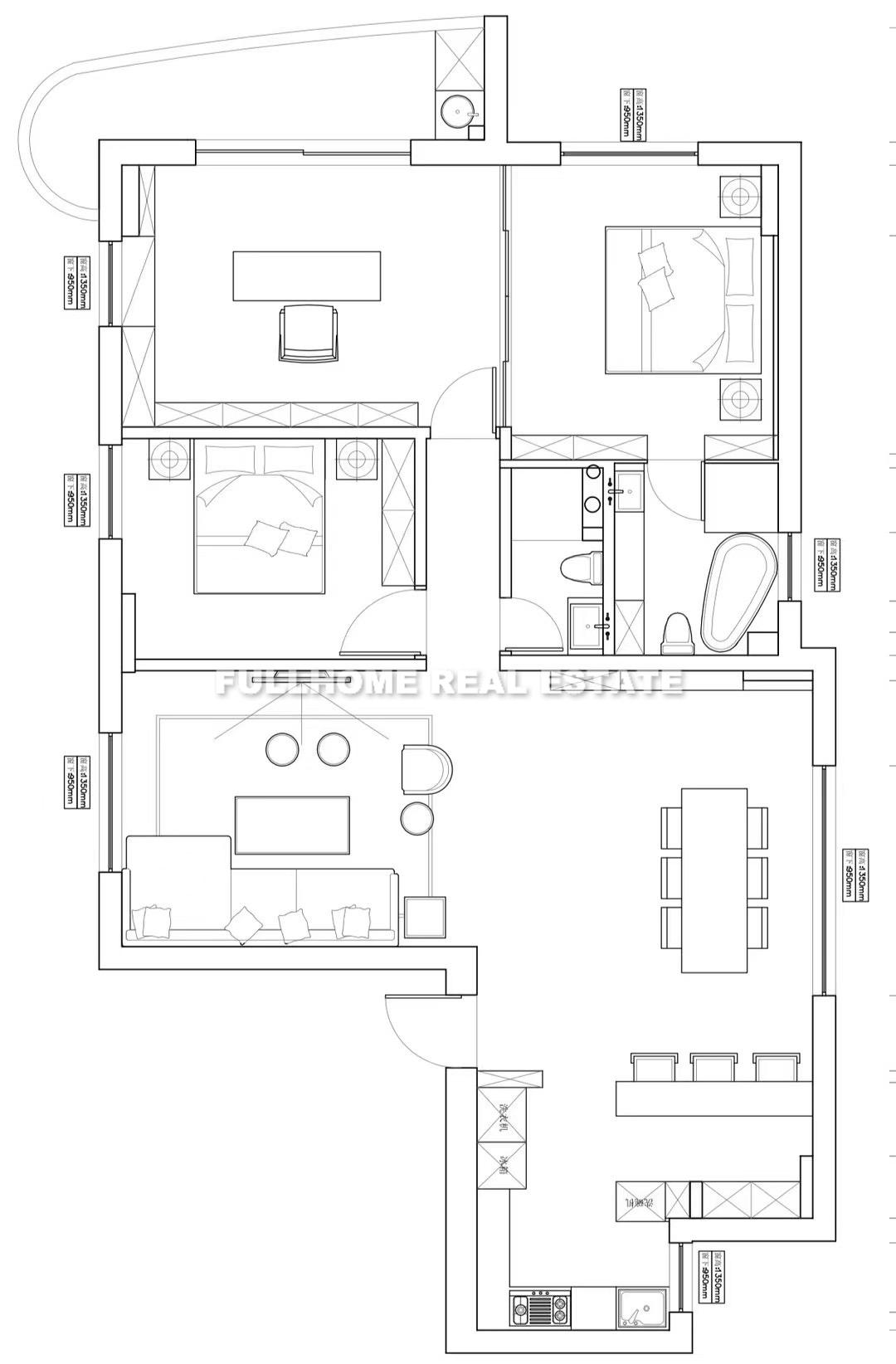 Zhenan Square Jingan Apartment - Interior view 8, Shanghai rental property