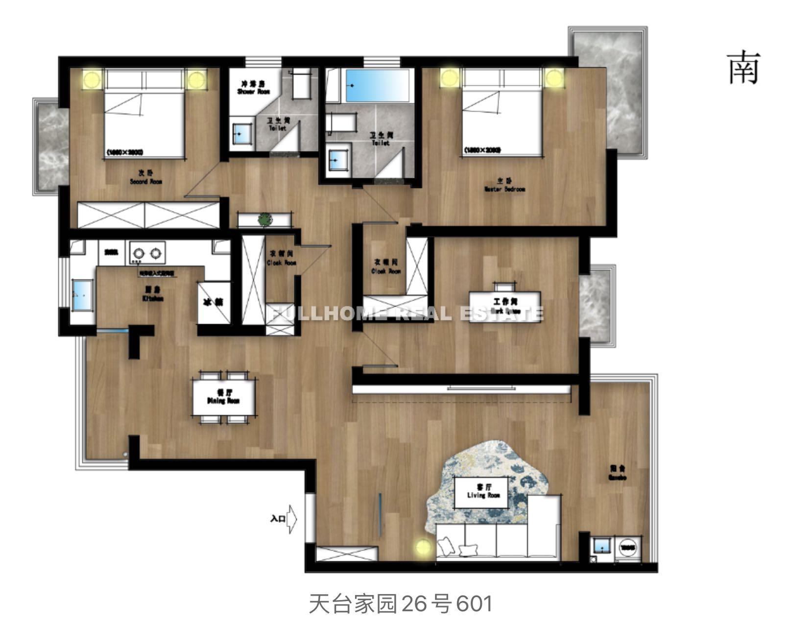 Tiantai Homeland - Interior view 11, Shanghai rental property
