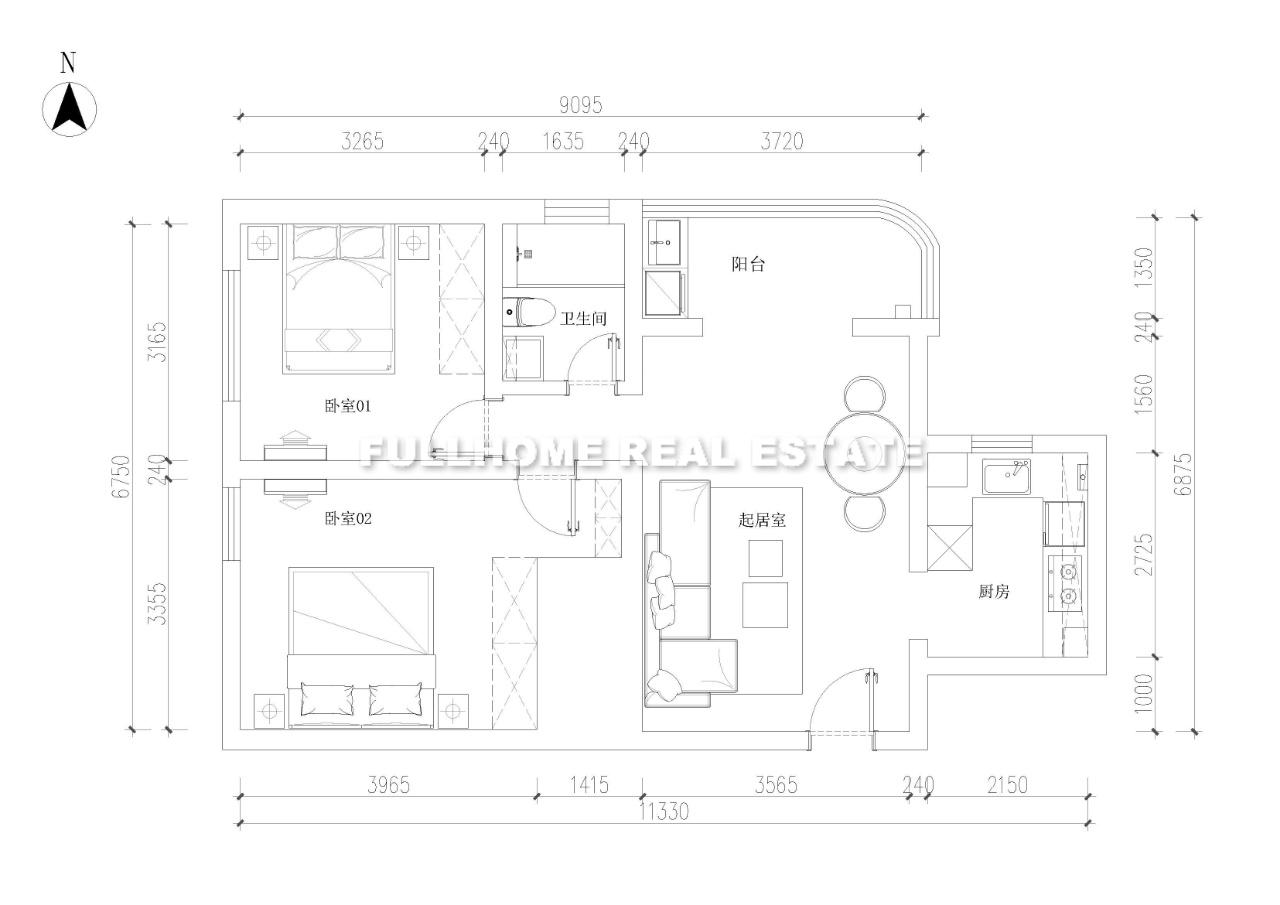 Da An Garden - Interior view 5, Shanghai rental property