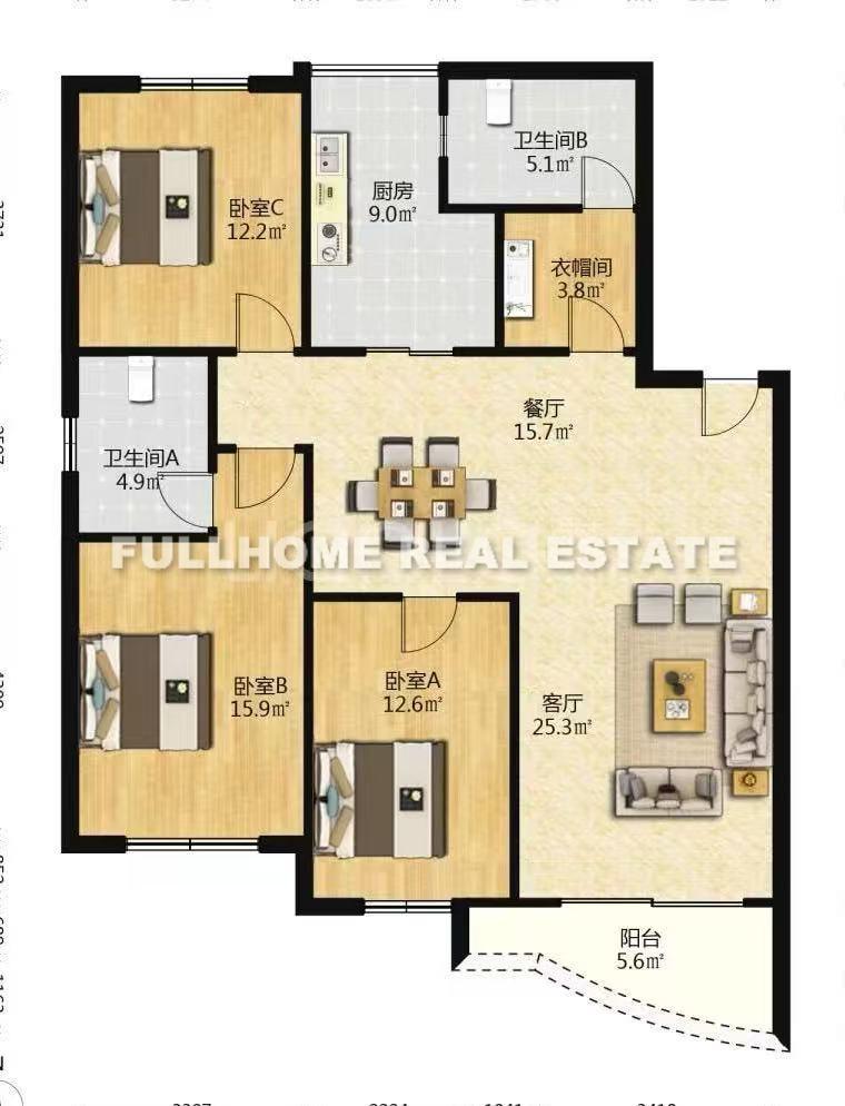 Zhongshan Apartment - Interior view 2, Shanghai rental property