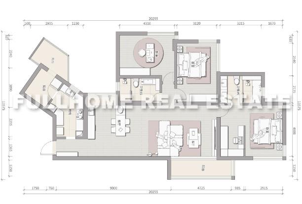 Oriental Manhattan - Interior view 5, Shanghai rental property