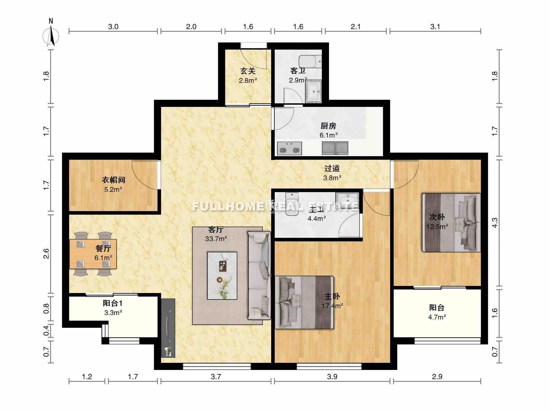 Oriental Garden - Interior view 10, Shanghai rental property