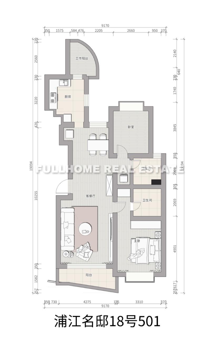 Pujiang Mingdi - Interior view 9, Shanghai rental property