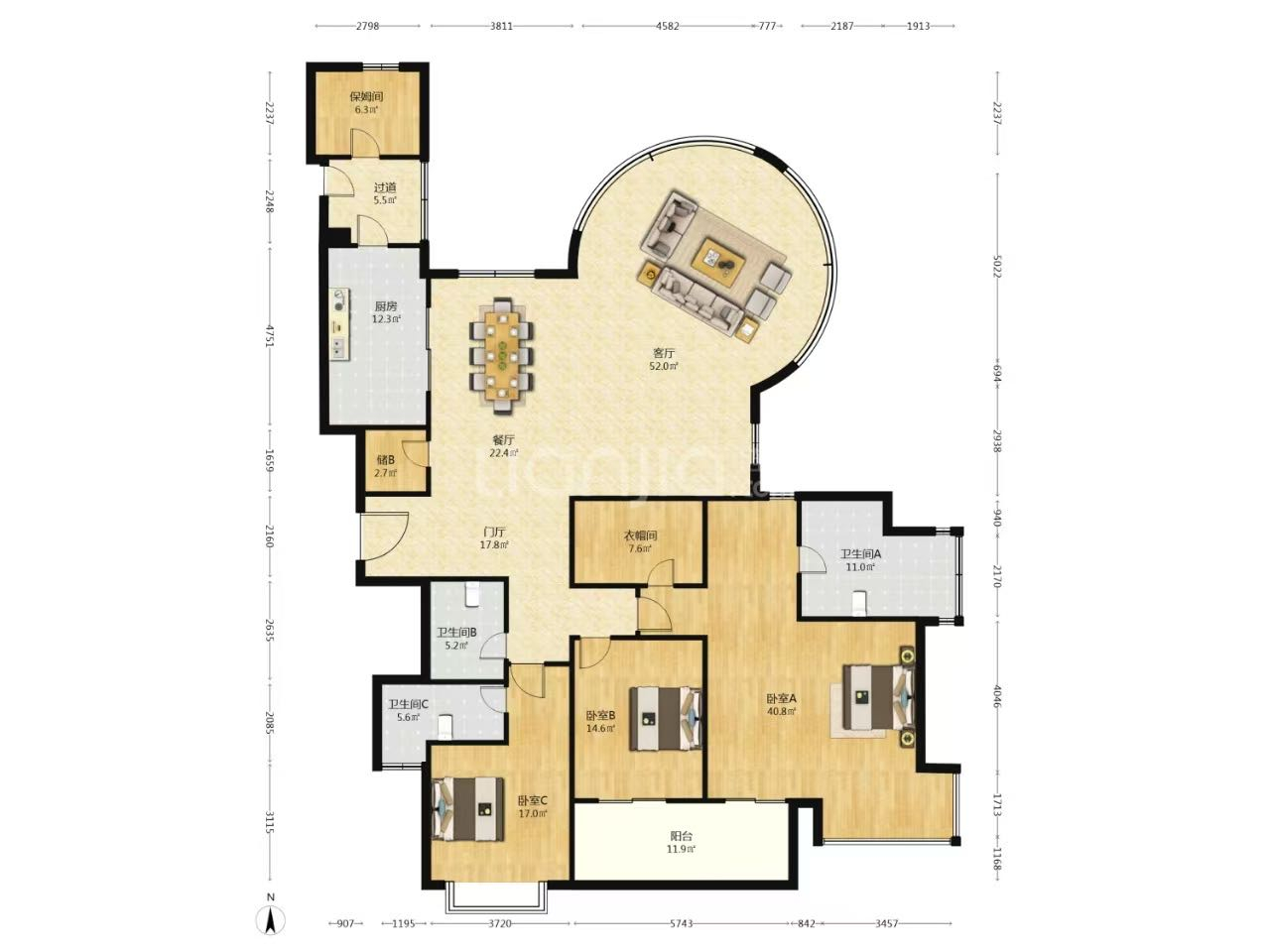 Skyline Mansion - Interior view 13, Shanghai rental property