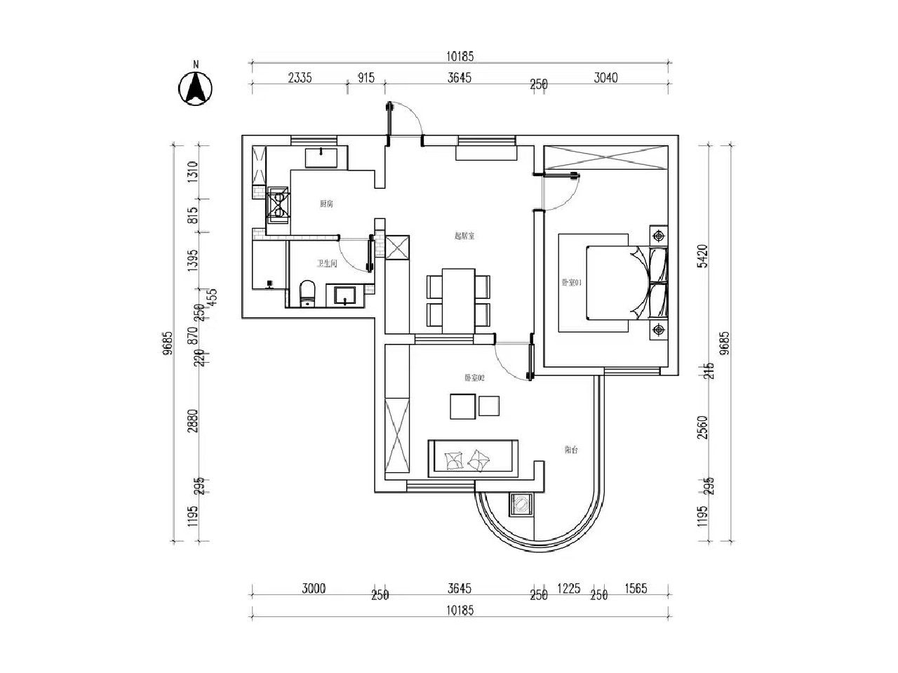 Clove Apartment - Interior view 12, Shanghai rental property